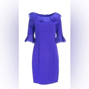 Nue by Shani Vibrant Purple Mid Sleeve Dress